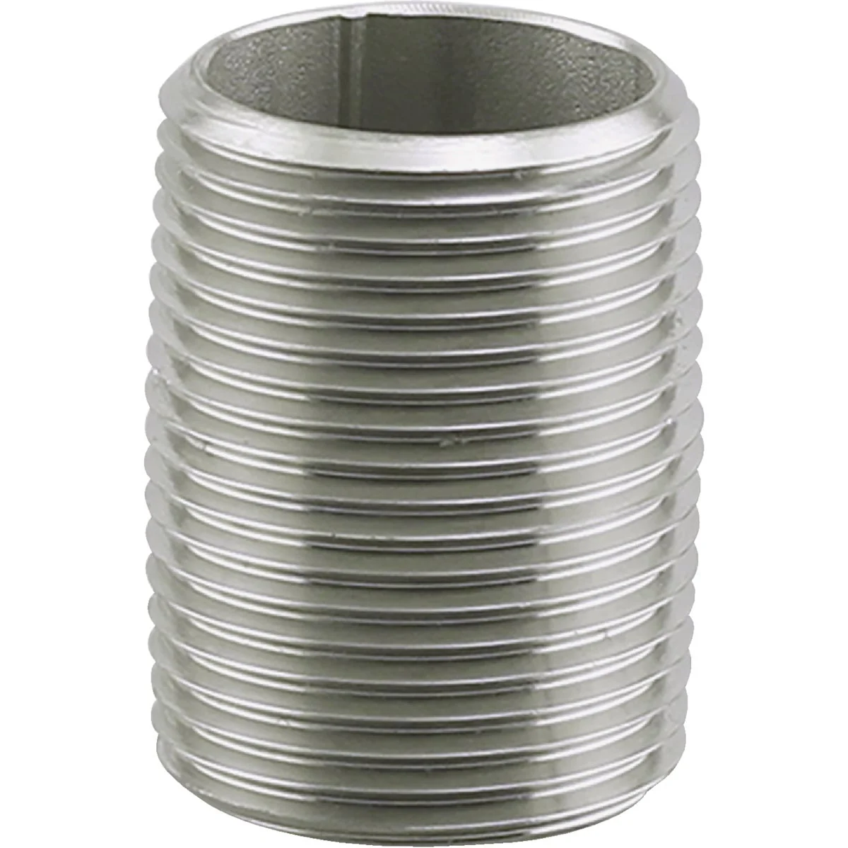 Expertly Made PLUMB-EEZE 1 2 In. MIP x Close Stainless Steel Nipple Effective