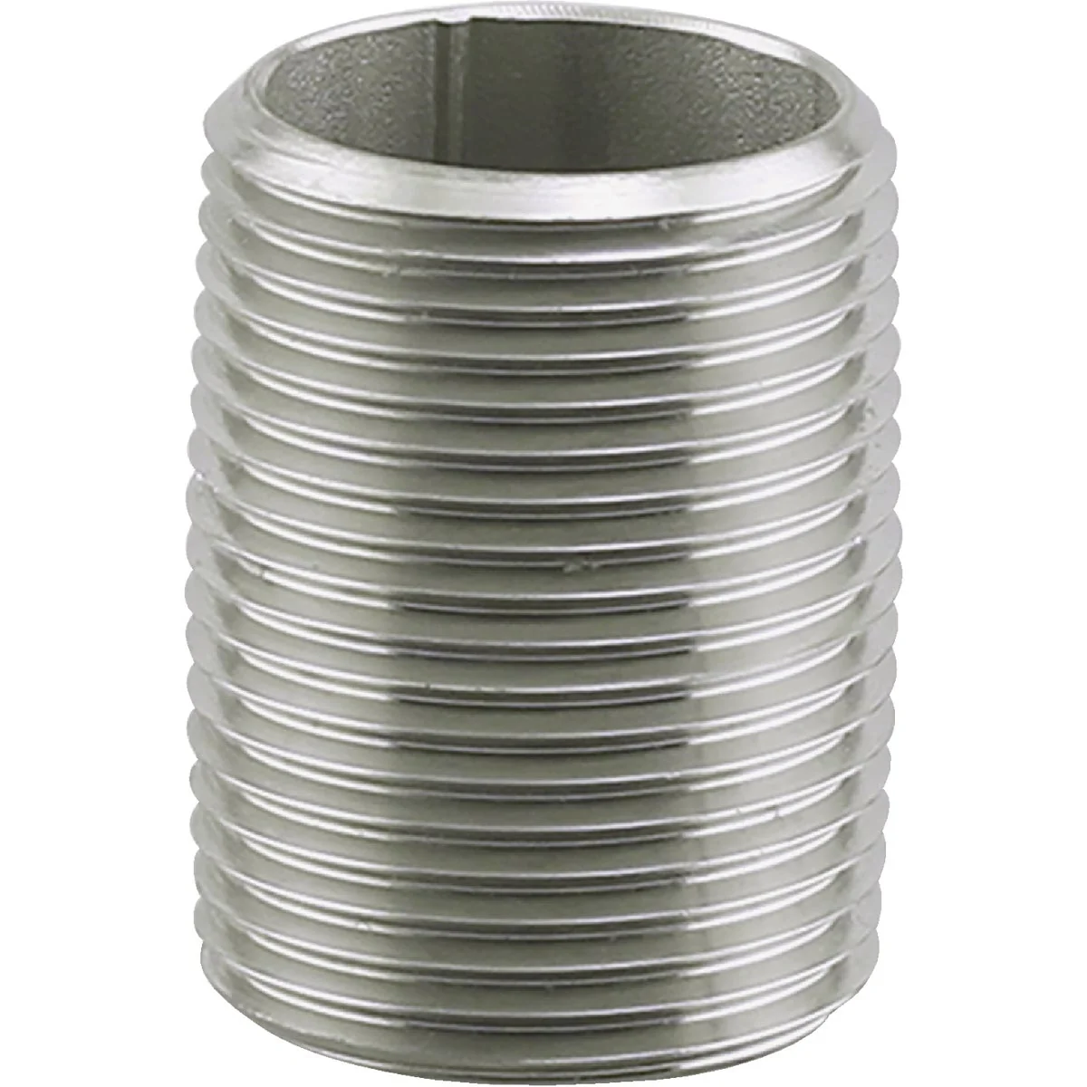 Solid PLUMB-EEZE 1-1 4 In. MIP x Close Stainless Steel Nipple Fine Crafted