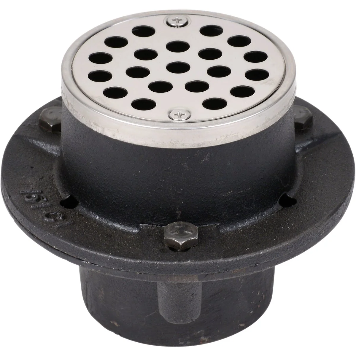 Expertly Made Oatey 2 In. Cast Iron No-Calk Shower Drain with 3-1 4 In. Stainless Steel Strainer Convenient