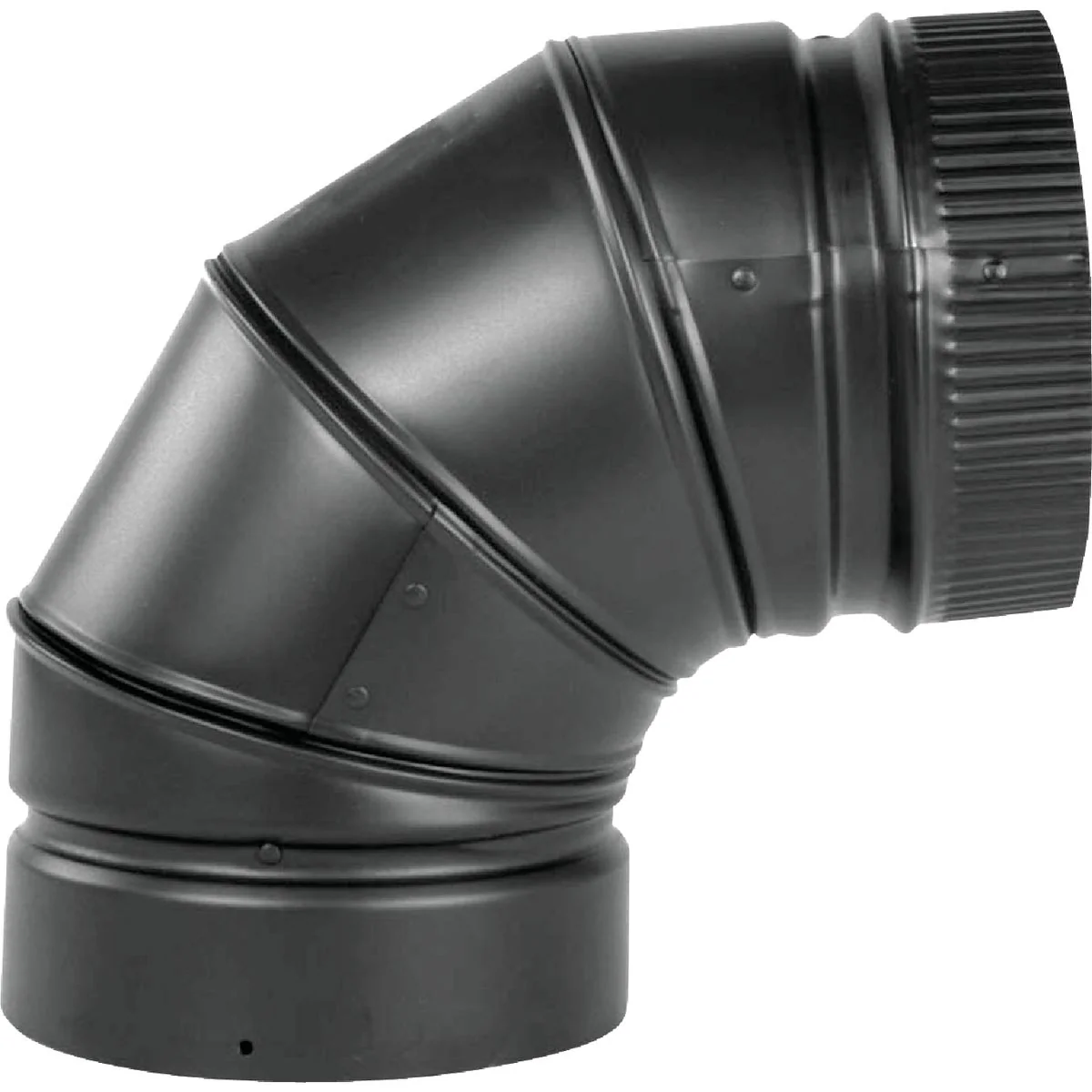 Smooth SELKIRK Sure-Temp 6 In. 90 Degree Double Wall Smoke Pipe Elbow Natural