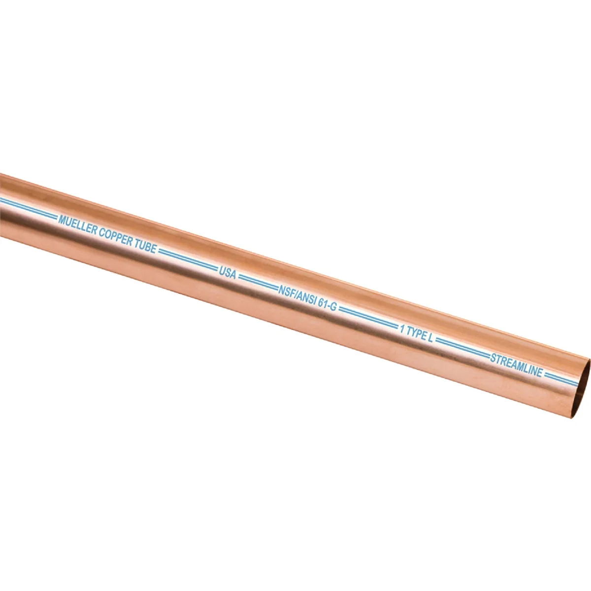 Authentic Mueller Streamline 3 8 In. ID x 10 Ft. Type L Copper Pipe Clean