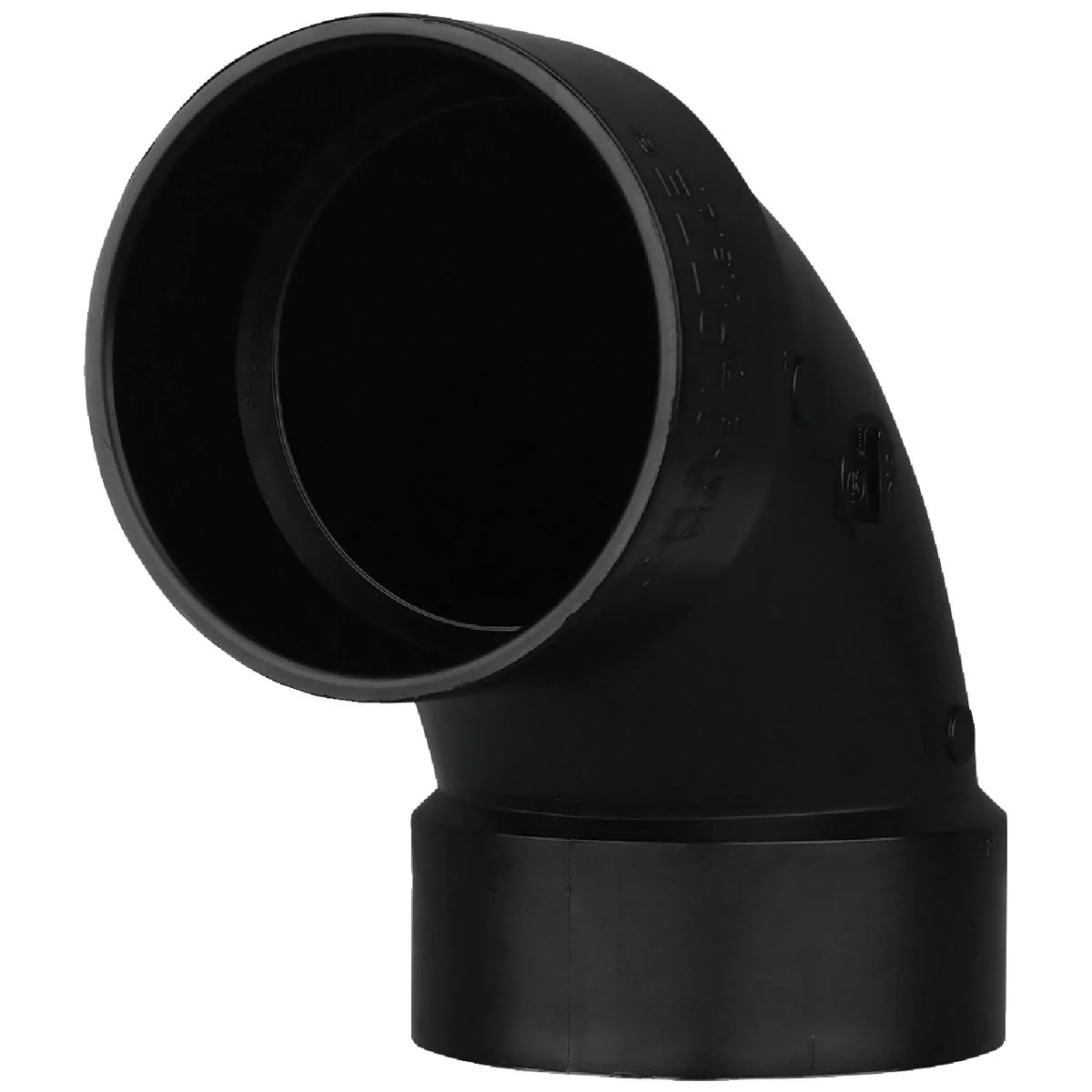 Versatile Charlotte Pipe 2 In. Hub x Hub 90 Deg. Sanitary ABS Elbow 1 4 Bend Fine Crafted