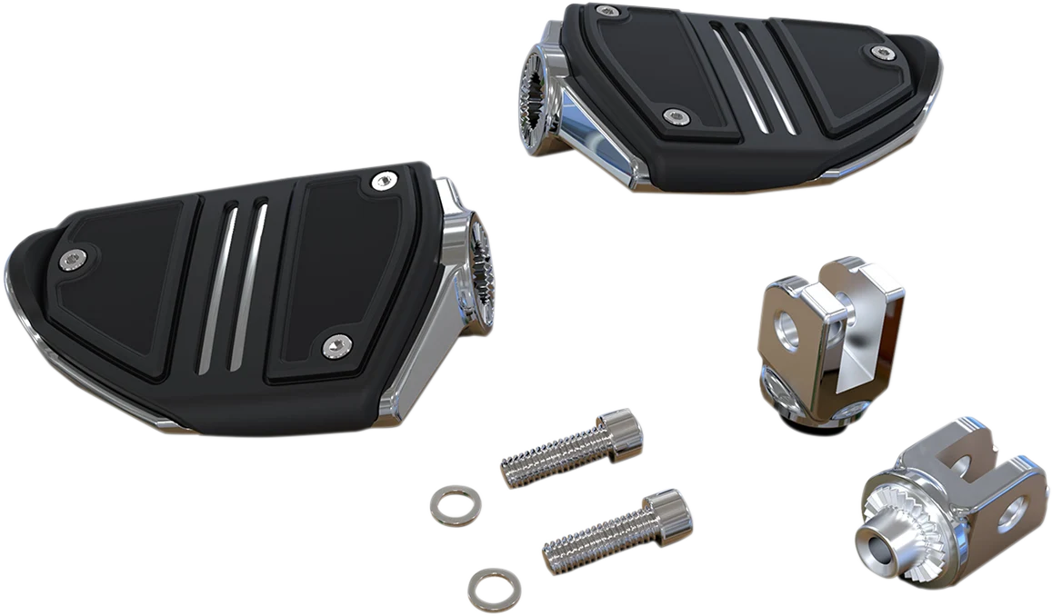 Traditional Ciro Twin Rail Footpeg - Chrome - Softail 61407 Exclusive