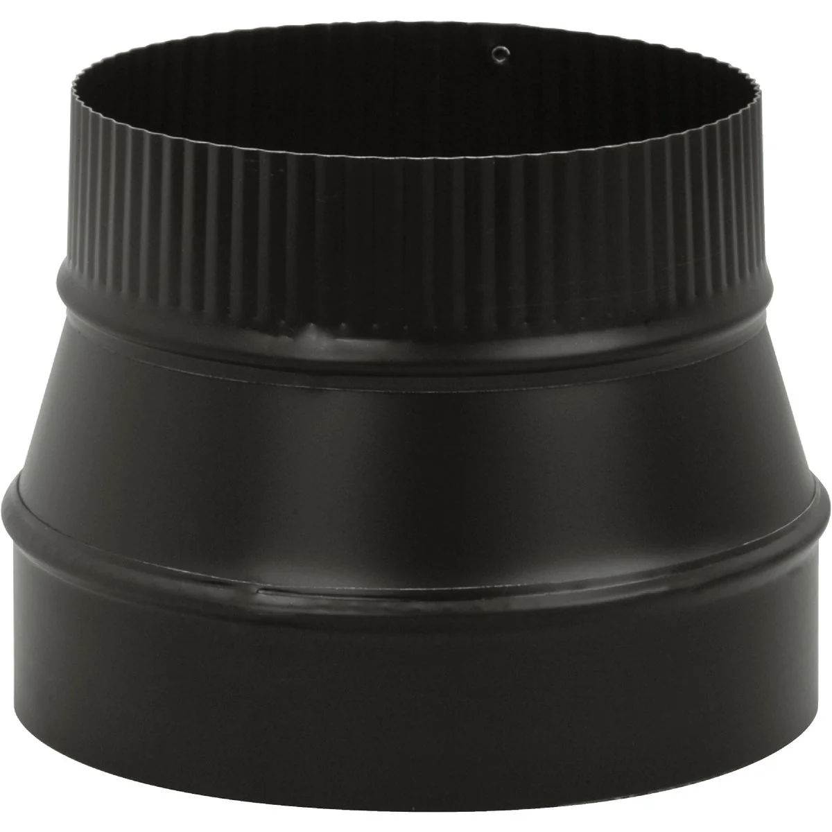 Classic Imperial Single Wall 8 In. - 7 In. 24 ga Black Reducer Practical