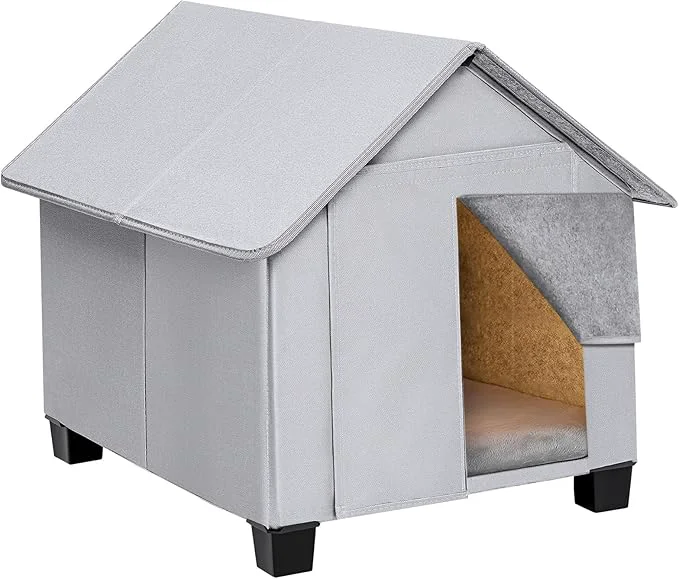 Official Outdoor Dog House d Foldable Dog Cave Bed with Removable Plush Mat for Medium Dogs and Cats Up to 20.8 Inches LongAbout ThisOverview Excellent