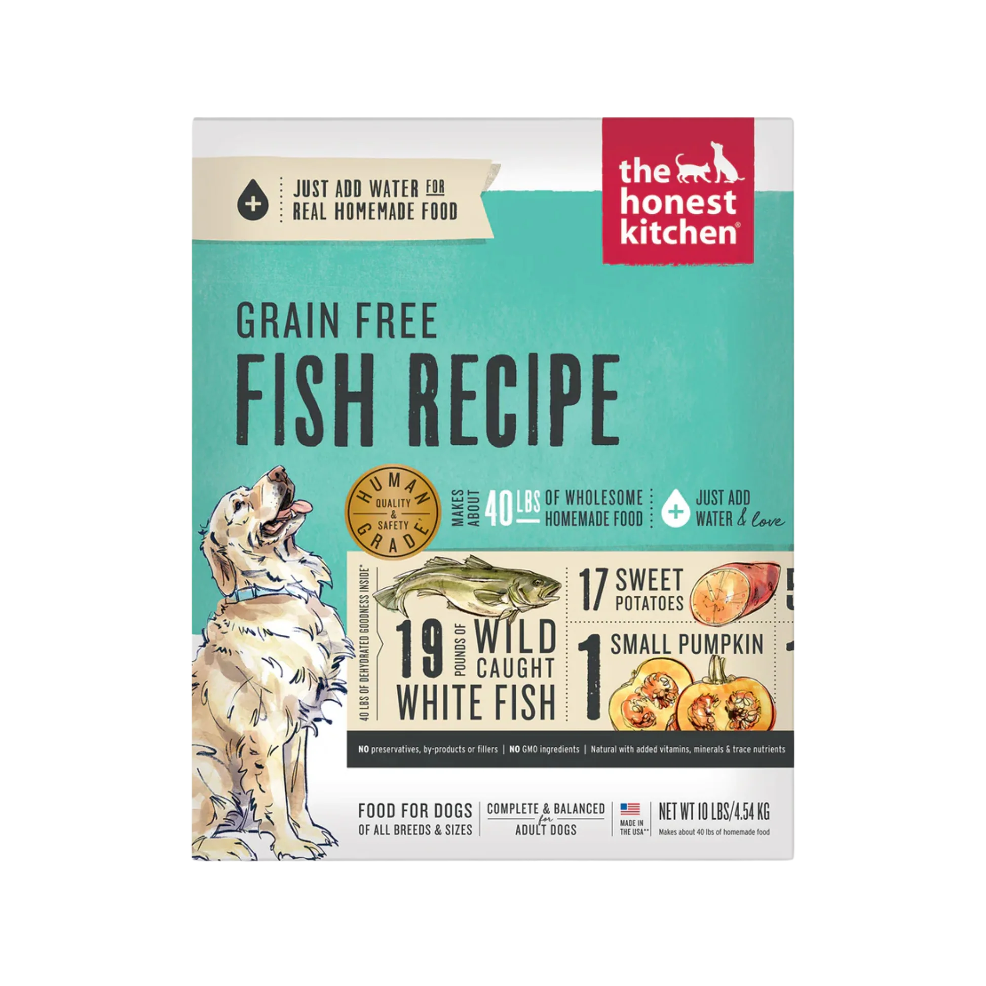 Recyclable The Honest Kitchen Dehydrated Grain Fish Dog Food Selected