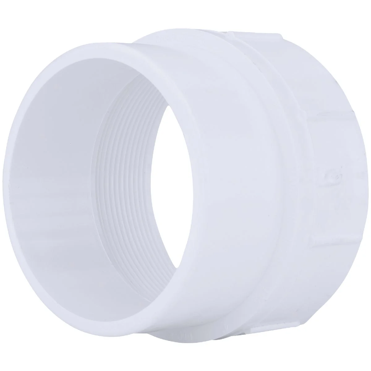 Smooth Charlotte Pipe 4 In. SPG x 4 In. FIP Schedule 40 DWV PVC Cleanout Pure