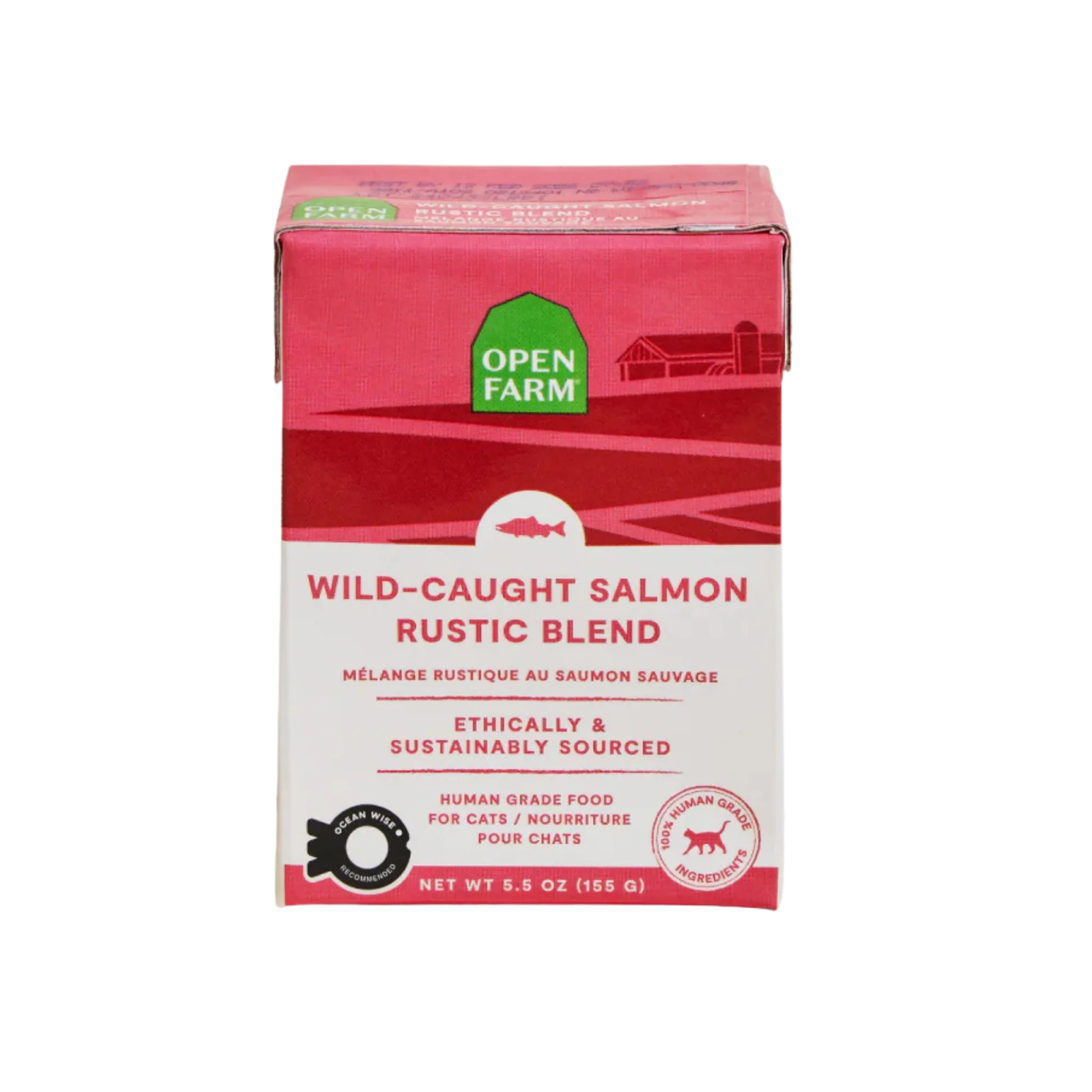 Relaxed Open Farm Wild-Caught Salmon Rustic Blend Wet Cat Food Sophisticated