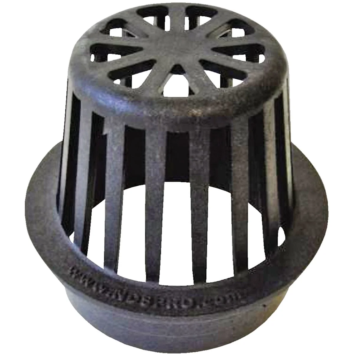 Sustainable NDS 4 In. Black Structural Foam Polyethylene Atrium Drain Grate Authentic