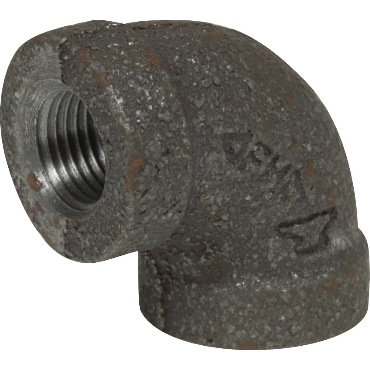 Superior Anvil 2 In. 90 Deg. Malleable Black Iron Elbow 1 4 Bend High-Quality