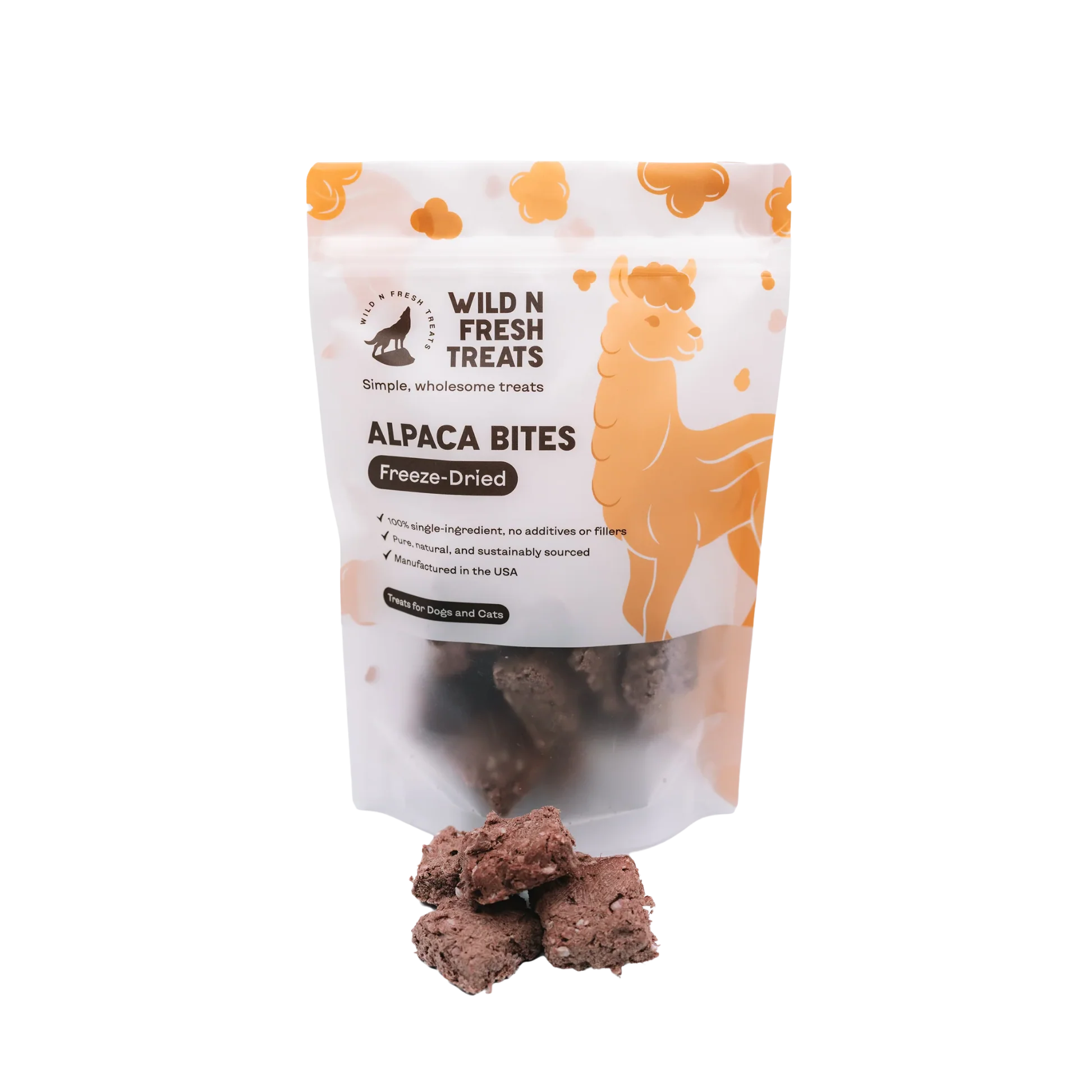 Consistent Wild N Fresh Alpaca Bites for Dogs Cats Trusted