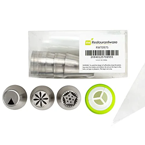 Detailed Pastry Tek Russian Piping Tips Set 12 Count Breathable