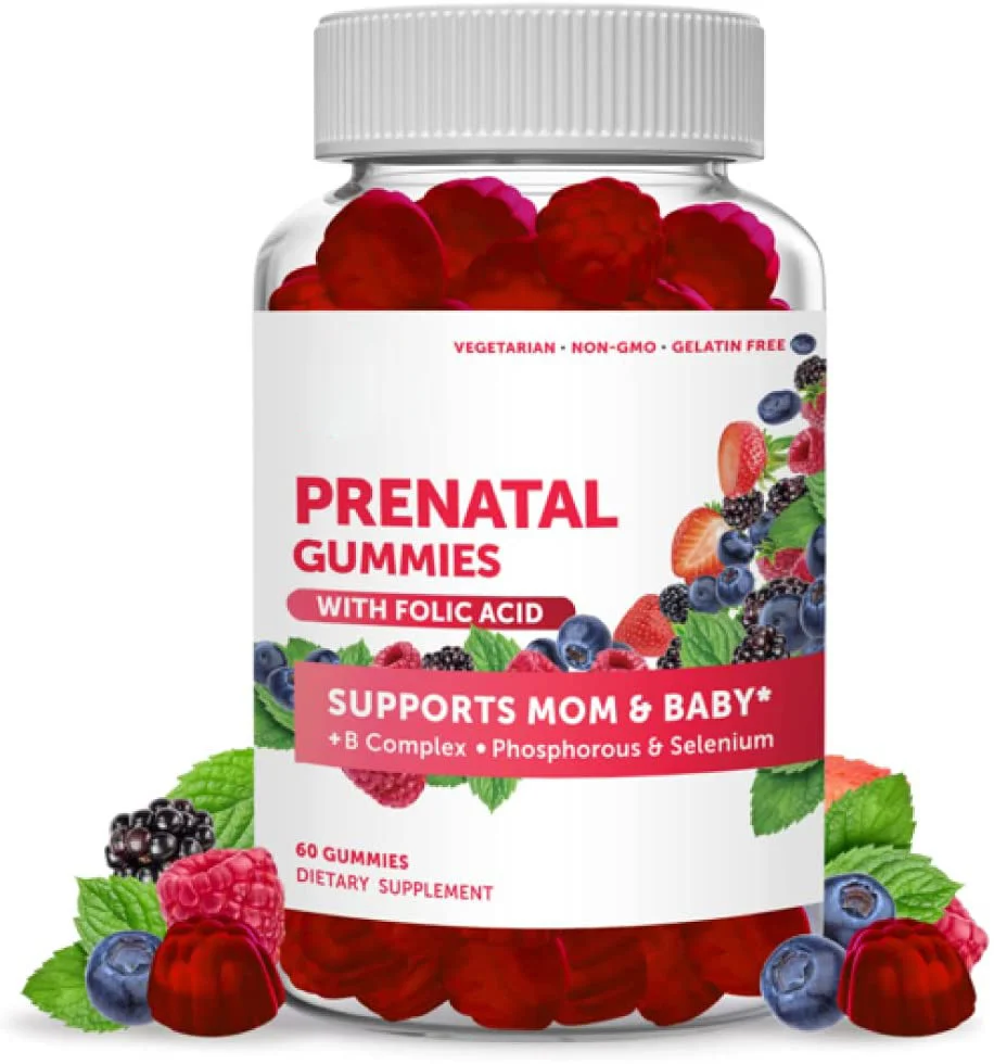Contemporary Premium Plant-Based Prenatal Multivitamin Gummies with Iron Zinc 60 Count Next-Generation