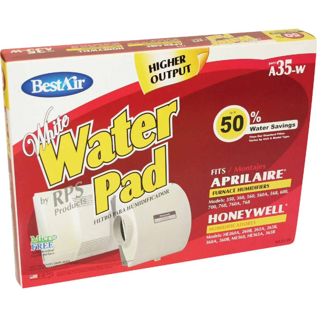 Crafted Air White WaterPad A35W Humidifier Wick Filter Efficient