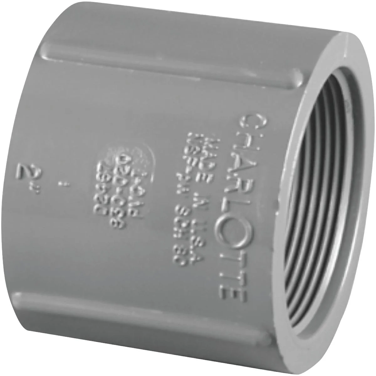 Solid Charlotte Pipe 1-1 4 In. FIP x FIP PVC Coupling High-Performance