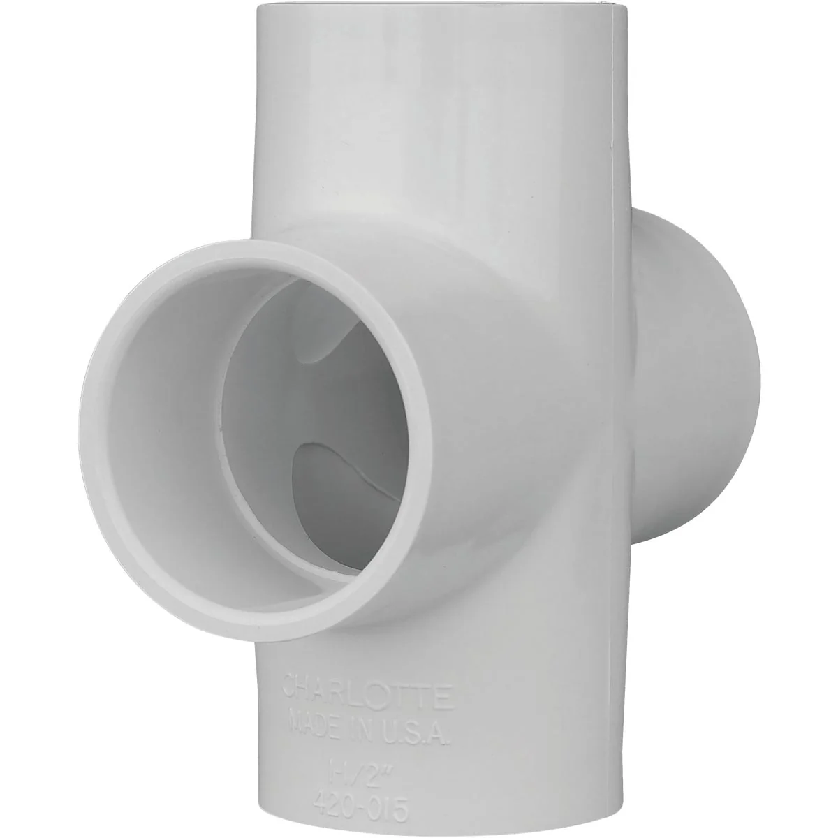 Comfortable Charlotte Pipe Schedule 40 1-1 2 in. PVC Pipe Cross Functional