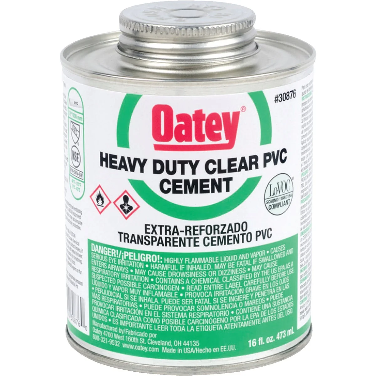 Specialty Oatey 16 Oz. Heavy Bodied Heavy-Duty Clear PVC Cement Official