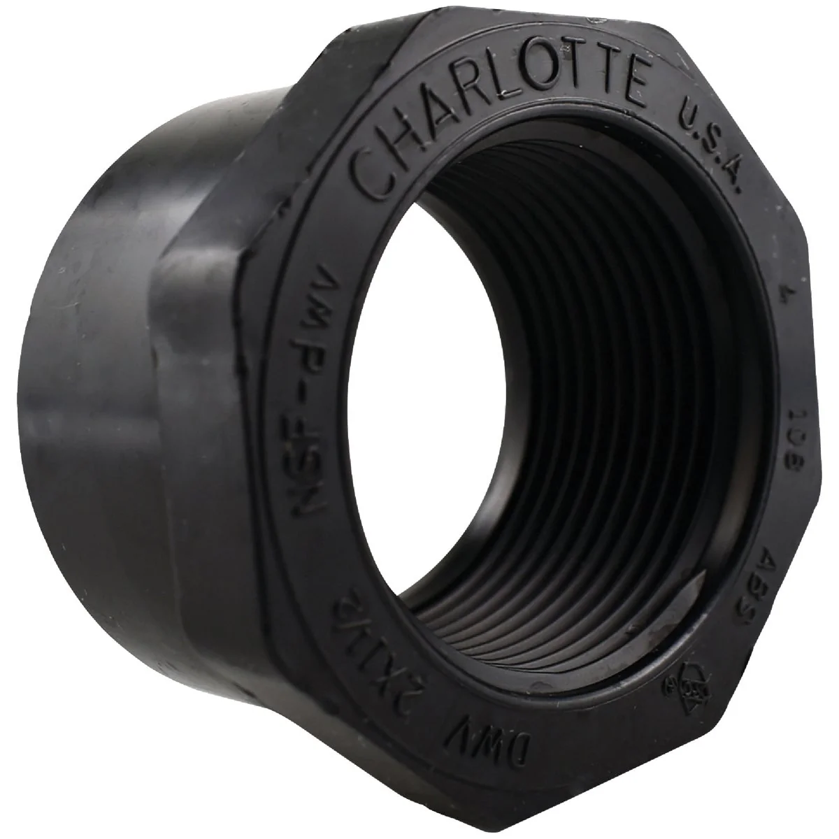 Convenient Charlotte Pipe 2 In. x 1-1 2 In. Spigot x FIP Reducing ABS Bushing Artisan
