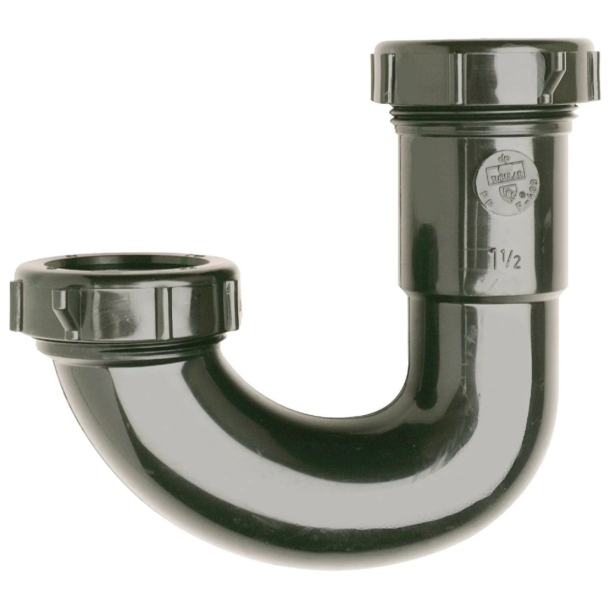 Trendy Do it 1-1 2 In. Black Plastic J-Bend Relaxed