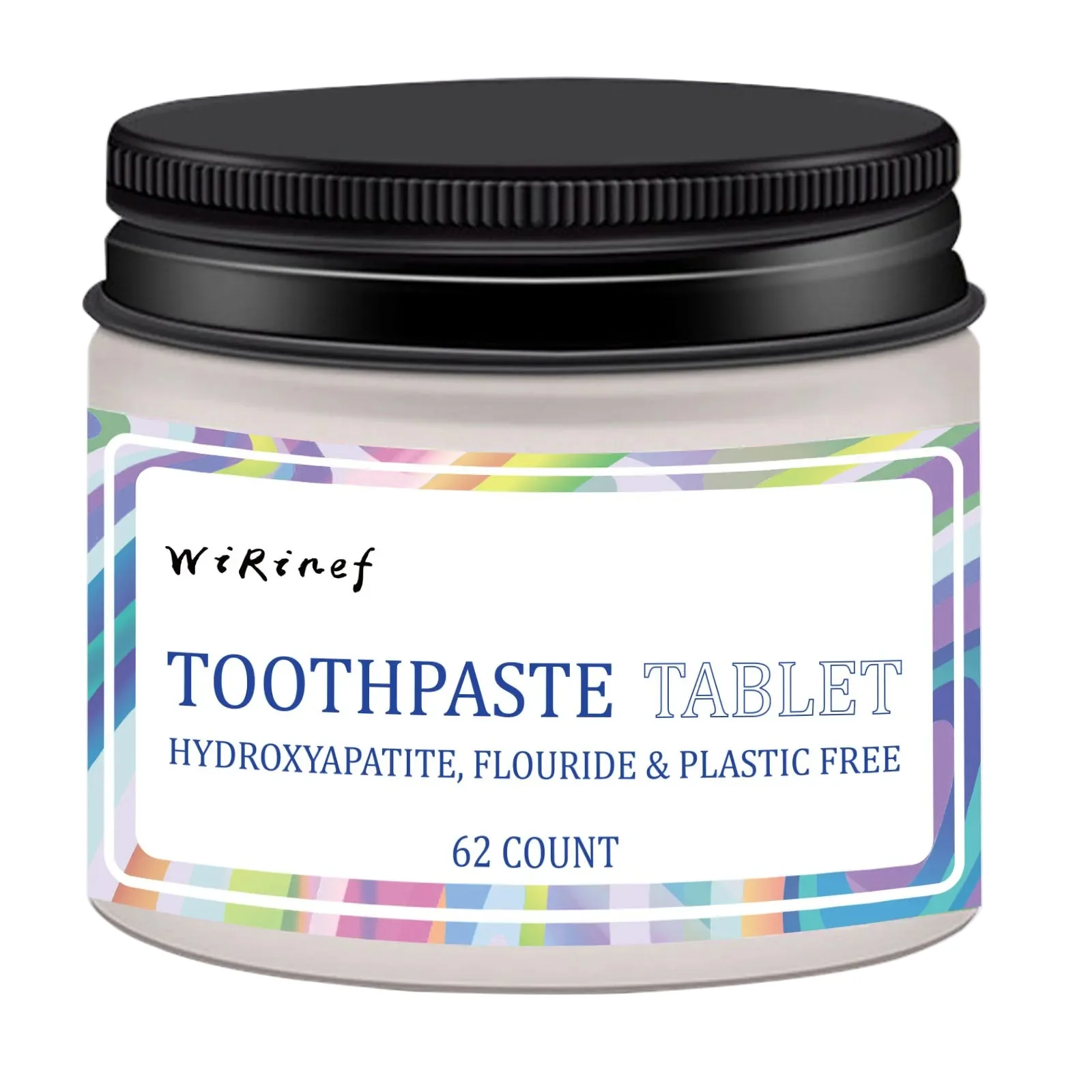 Original Design Eco-Friendly Portable Chewing Oral Toothpaste Tablets 62-Count Jar Long-Lasting