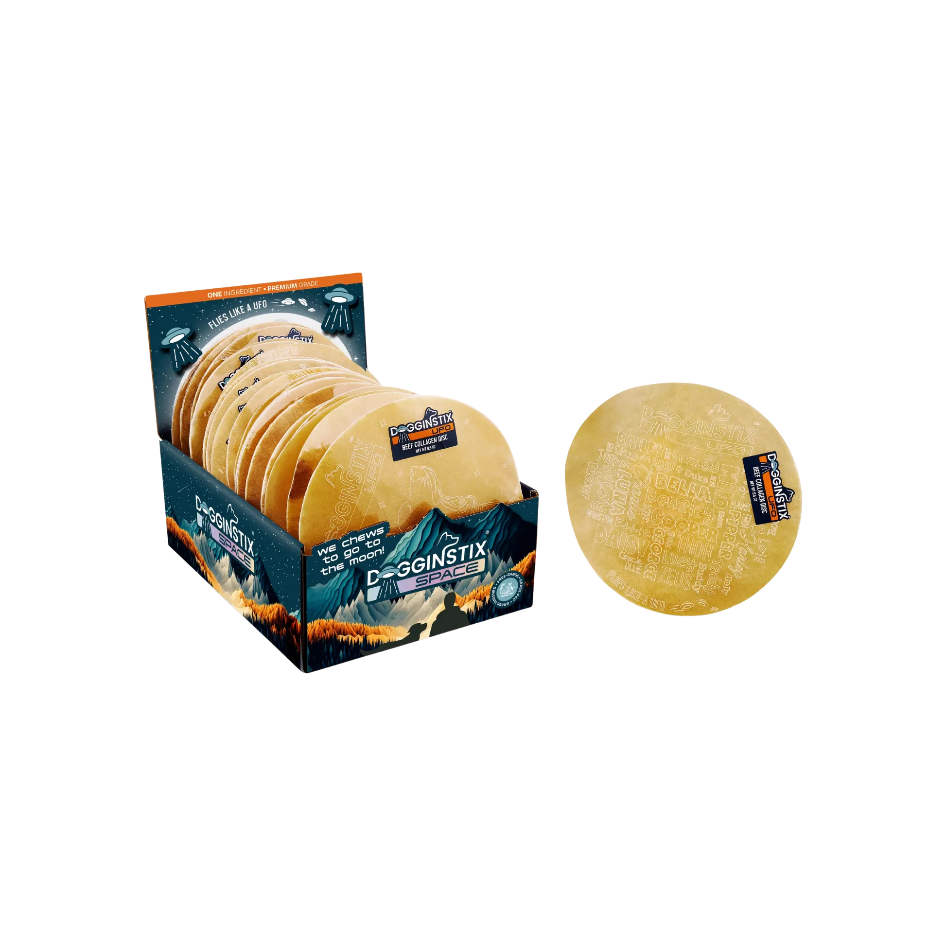 Dependable Dogginstix Beef Collagen UFO Consistent