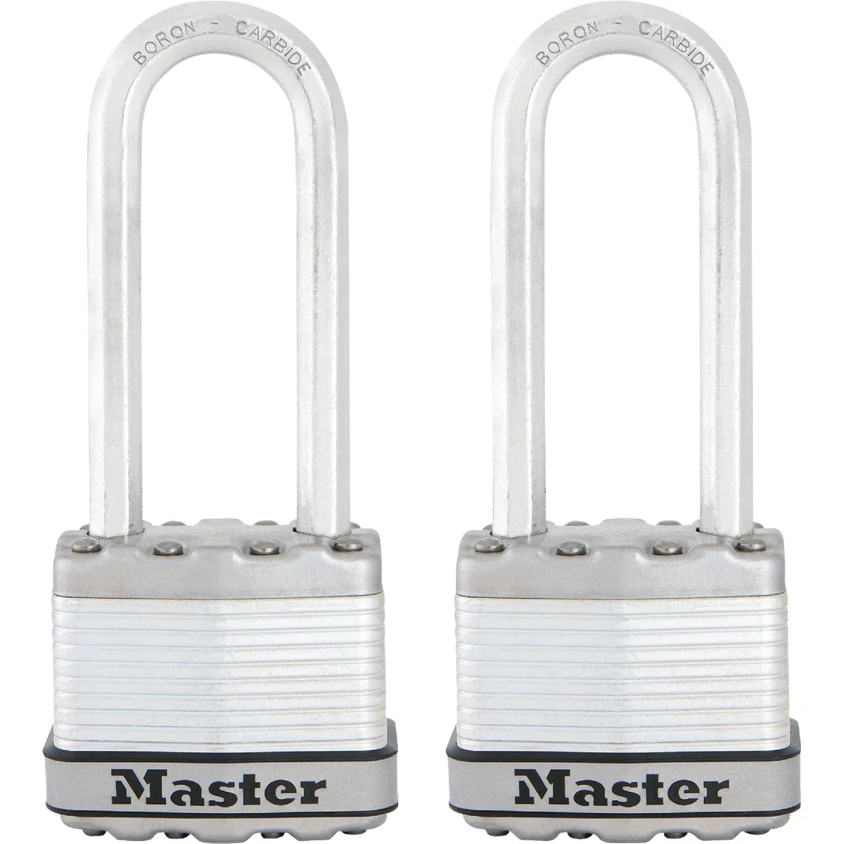 Exceptional Master Lock Magnum 1-3 4 In. W. Dual-Armor Keyed Padlock with 2-1 2 In. L. Shackle 2-Pack Original
