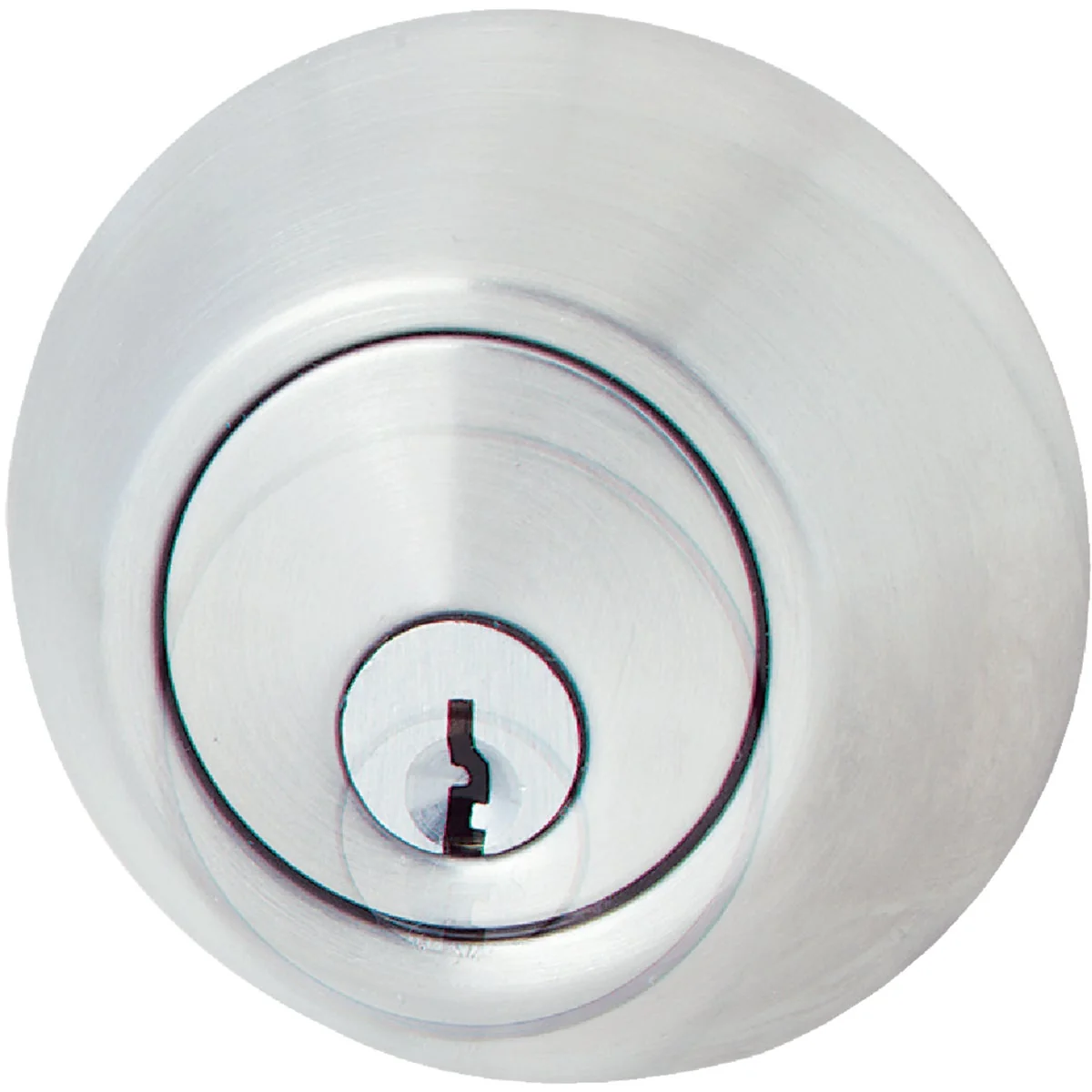 Modern Steel Pro Satin Chrome Double Cylinder Deadbolt Artisan