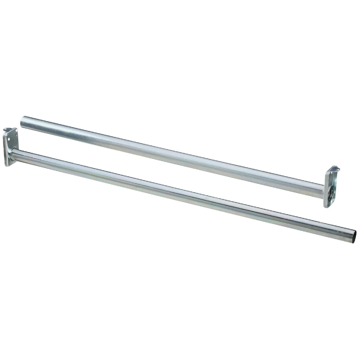 Exceptional Stanley National 30 In. To 48 In. Adjustable Closet Rod Bright Steel Traditional
