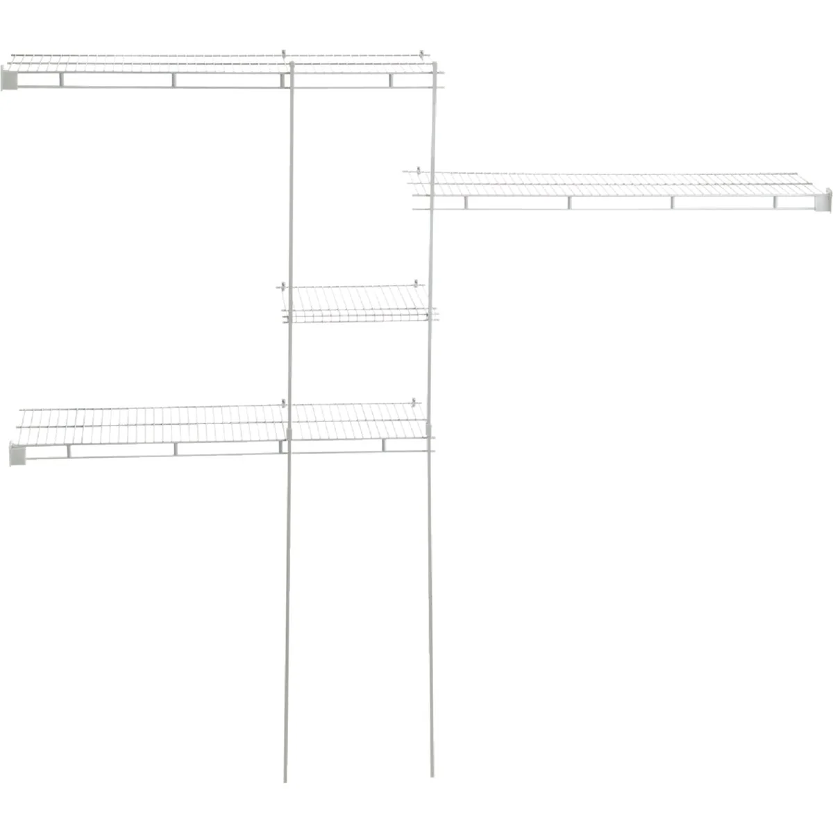 Sophisticated ClosetMaid 5' to 8' Shelf and Rod Closet System Top-Quality