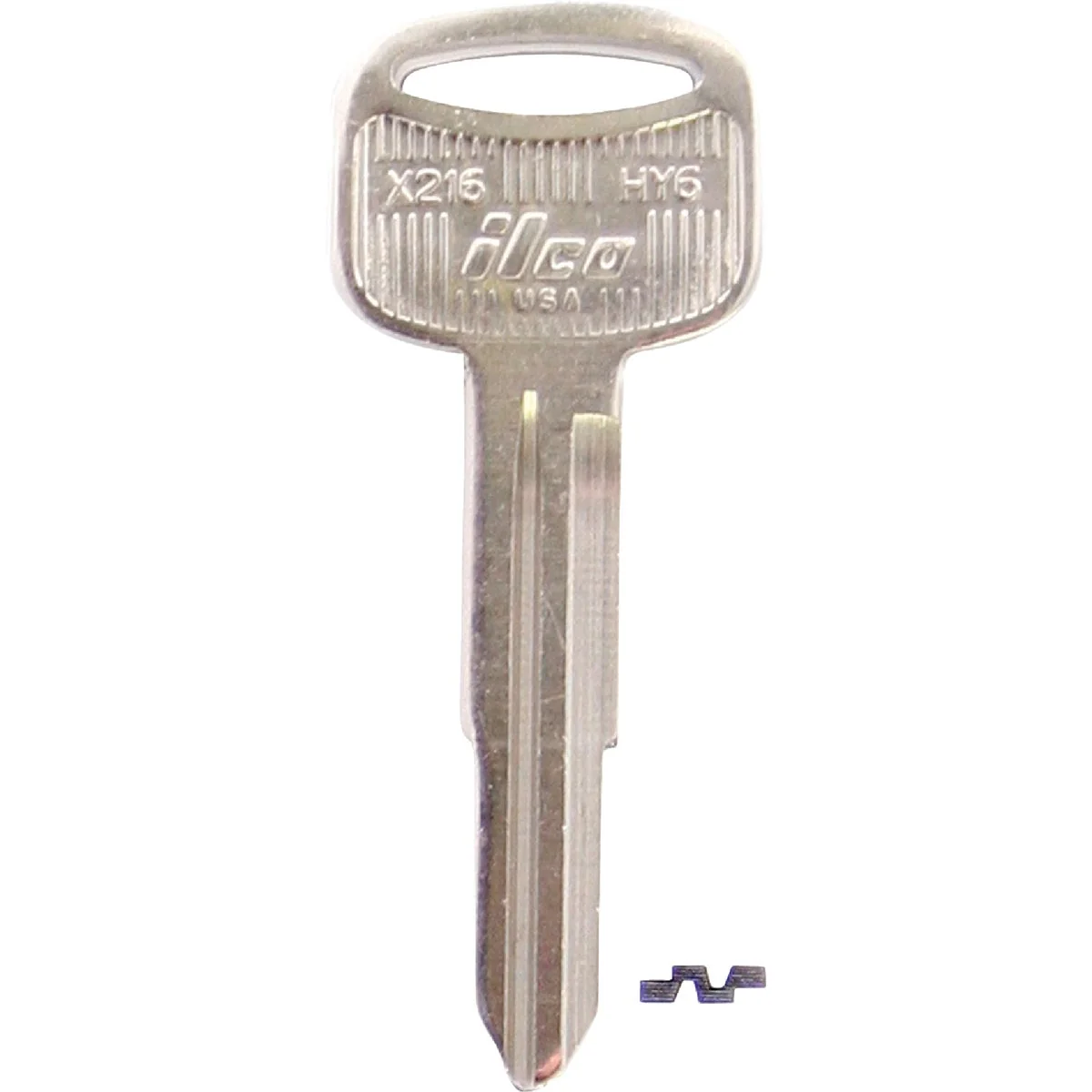 Pure ILCO Hyundai Nickel Plated Automotive Key HY6 10-Pack Professional