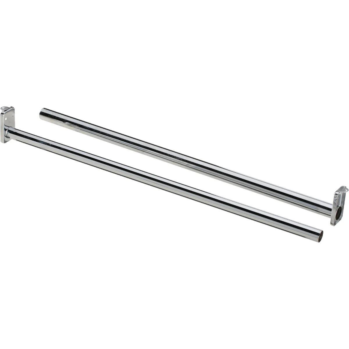 Durable National 48 In. To 72 In. Adjustable Closet Rod Chrome Effective