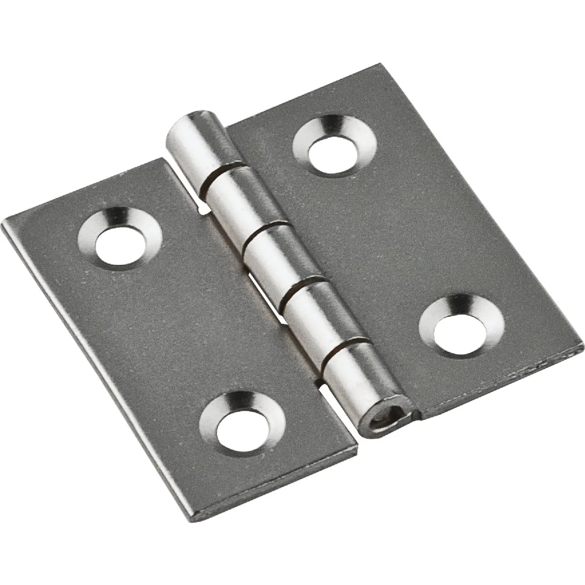 Eco-Friendly National 1 In. X 1 In. Satin Nickel Broad Hinge 4-Pack Minimalist