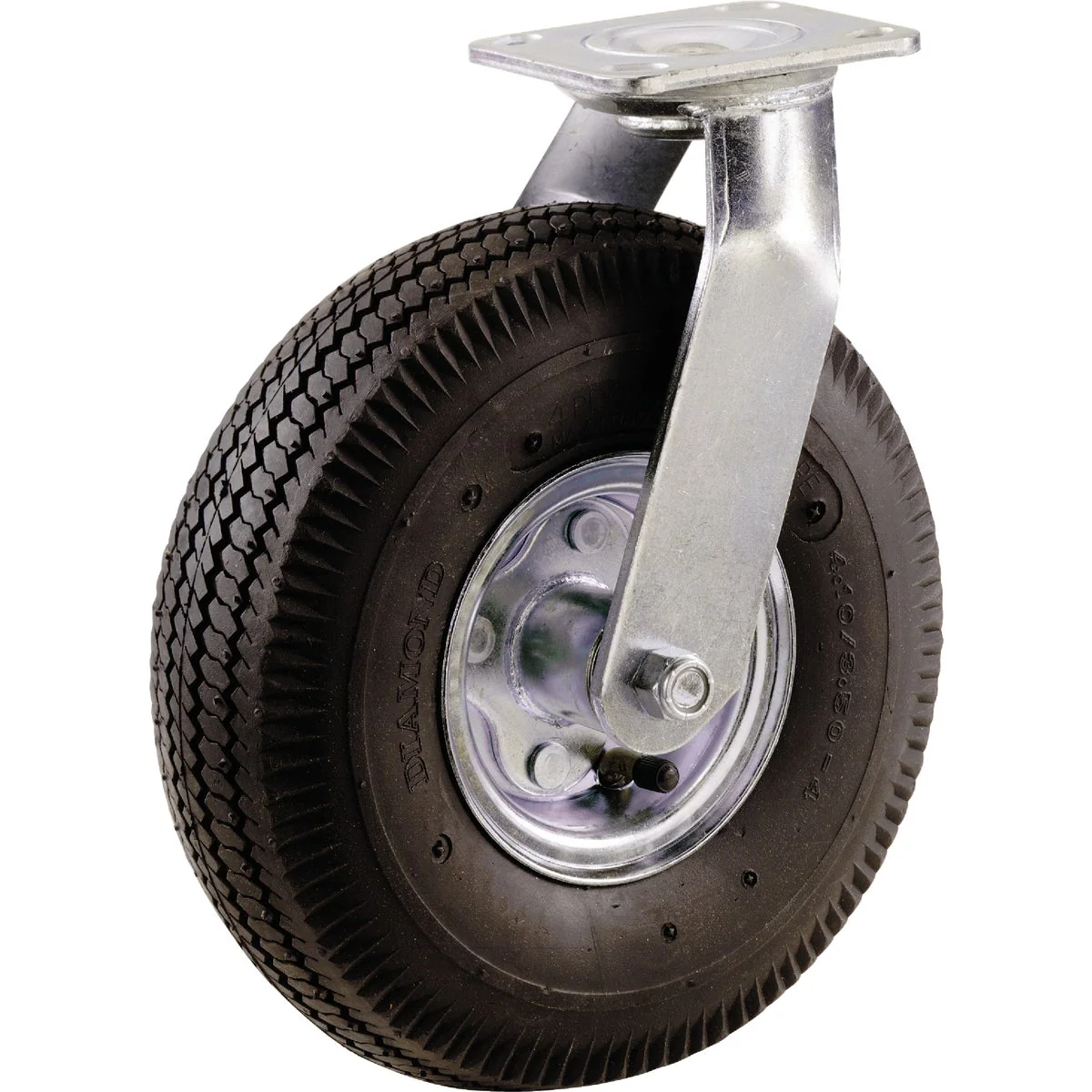 Expertly Made Shepherd 10 In. Pneumatic Heavy-Duty Swivel Plate Caster Reusable