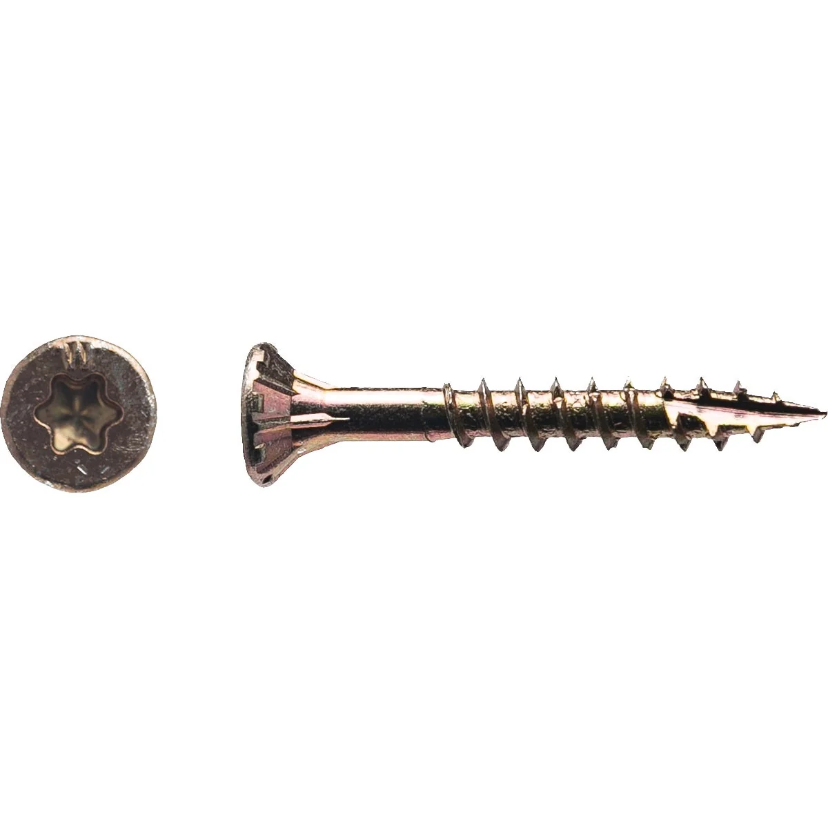 Minimalist Big Timber 8 x 1-1 4 In. Yellow Zinc Flat Head Wood Screw 1155 Ct. 5 Lb. World-Class