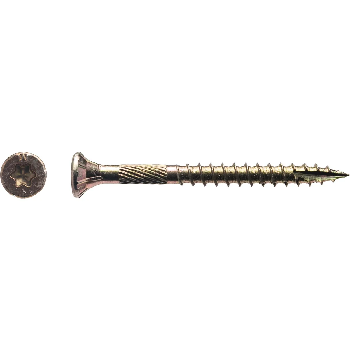 First-Class Big Timber 9 x 2 In. Yellow Zinc Flat Head Wood Screw 585 Ct. 5 Lb. Smart