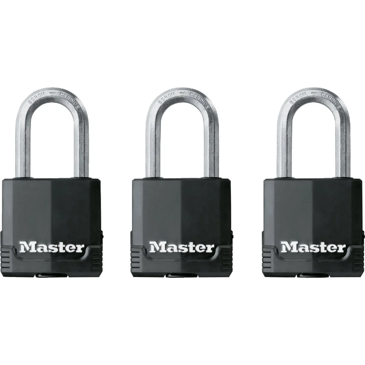 Effective Master Lock Magnum 1-7 8 In. Steel Keyed Alike Covered Padlock 3-Pack Traditional