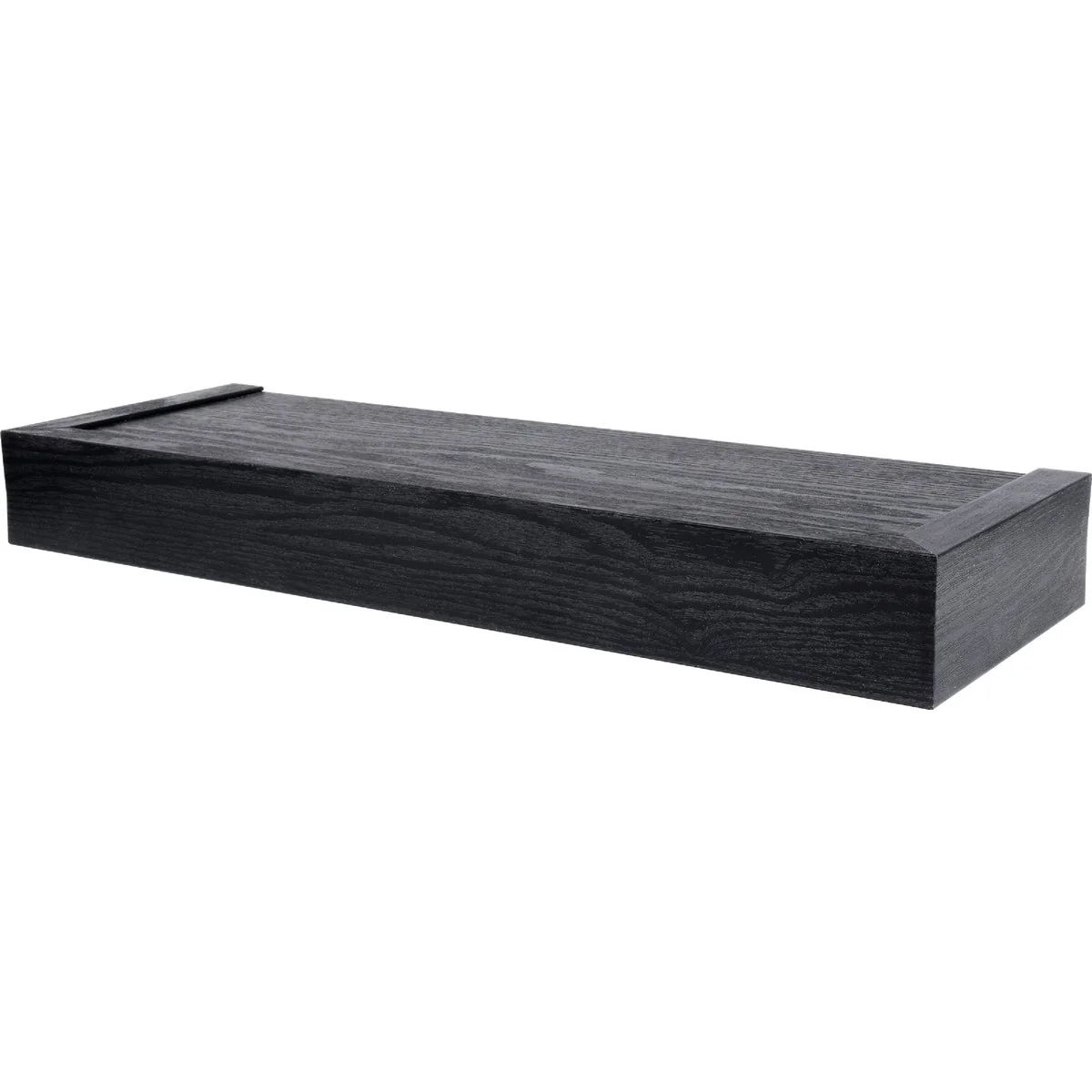 Original High and Mighty 18 In. Black Floating Shelf Organic