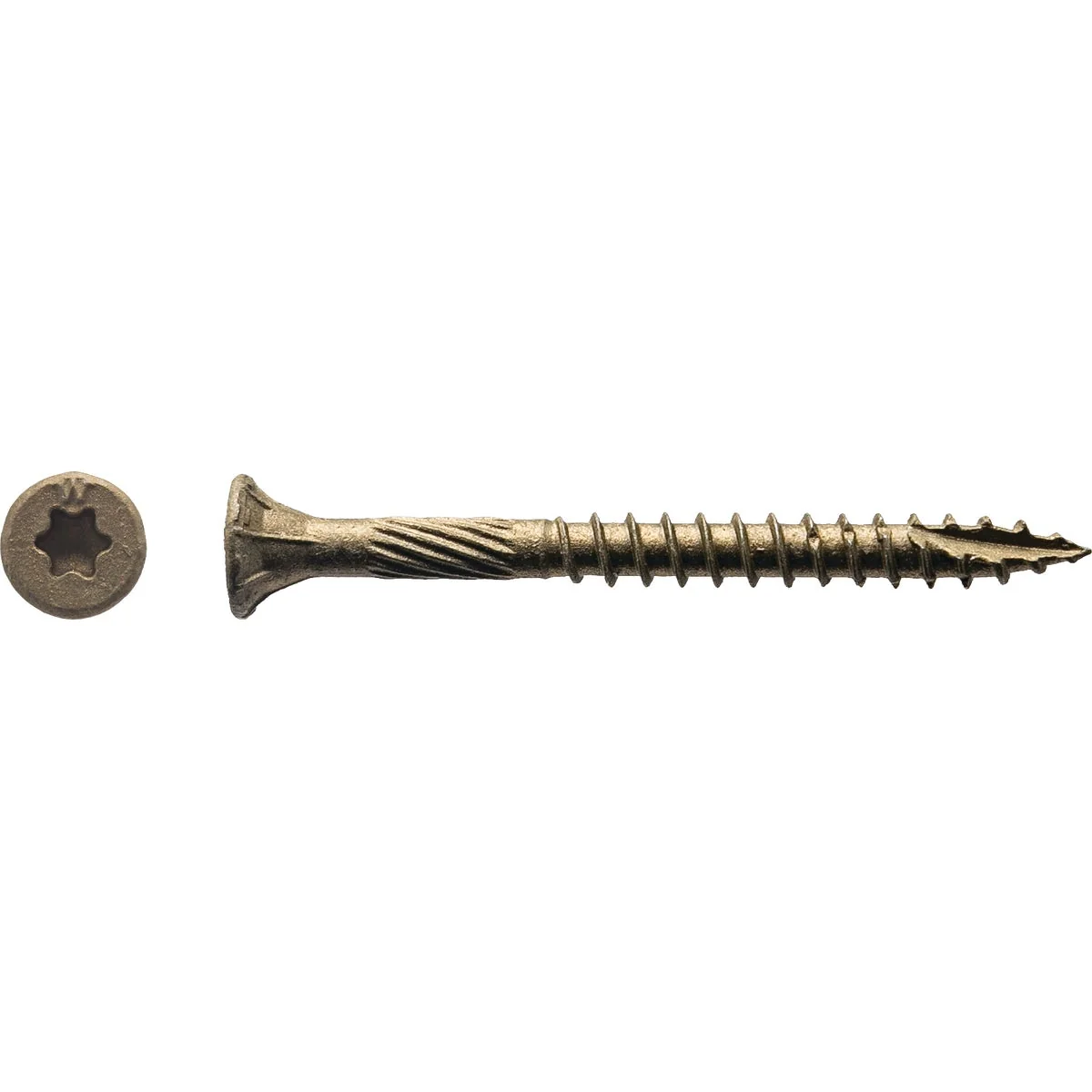 Next-Generation Big Timber 9 x 2 In. Bronze Flat Head Wood Screw 3000 Ct. Elegant
