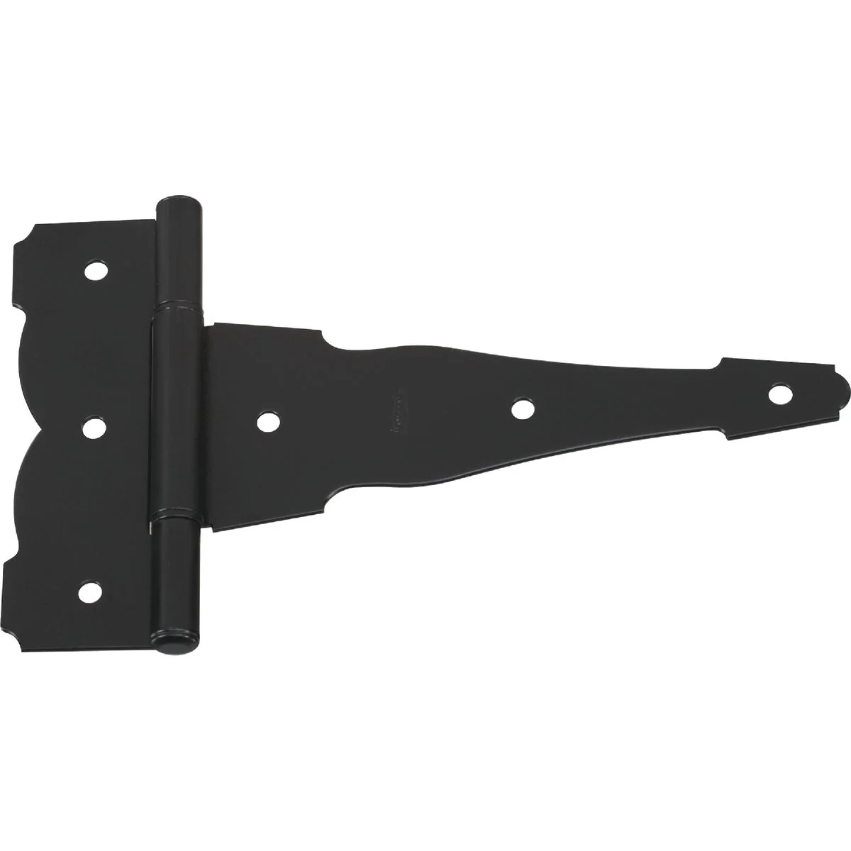Original Design National 8 In. Black Ornamental Reversible T-Hinge Fast