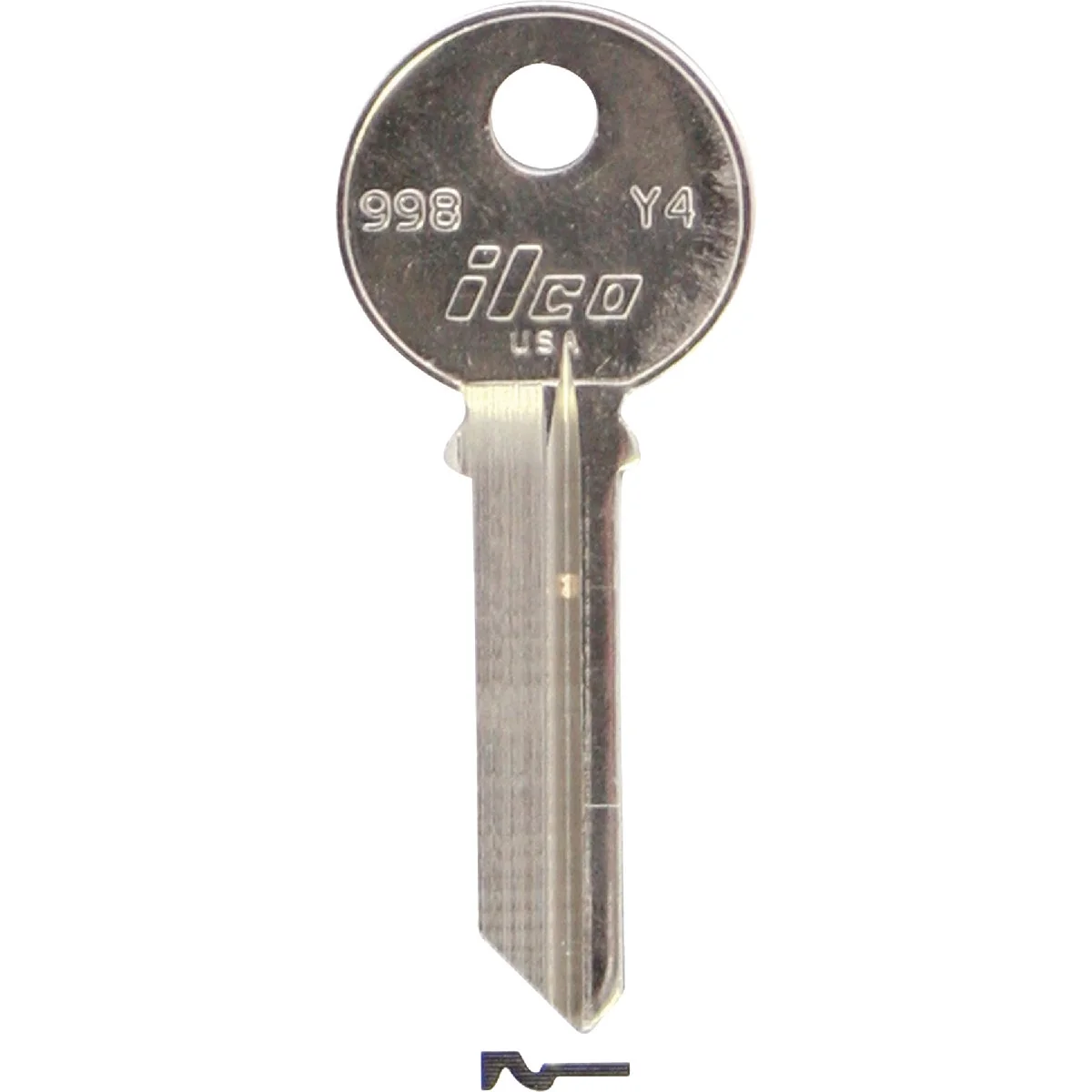 Durable ILCO Yale Nickel Plated House Key Y4 10-Pack Sustainable