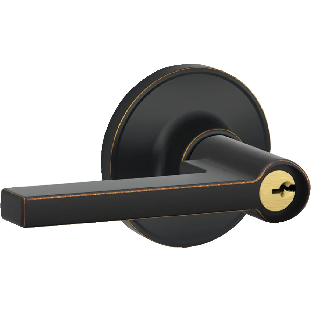 Effective Dexter Solstice Aged Bronze Entry Door Lever Lockset User-Friendly