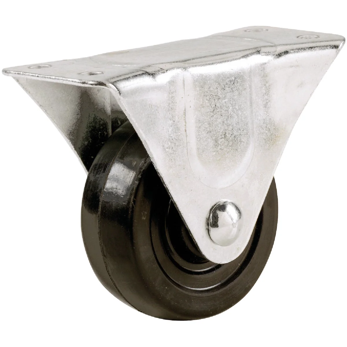 Convenient Shepherd 2 In. General-Duty Rubber Rigid Plate Caster Consistent