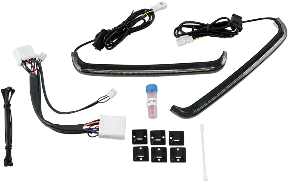 Next-Generation Custom Dynamics Saddlebag Lights - '97-'13 - Smoke Lens CD-LP-HD-S Organic