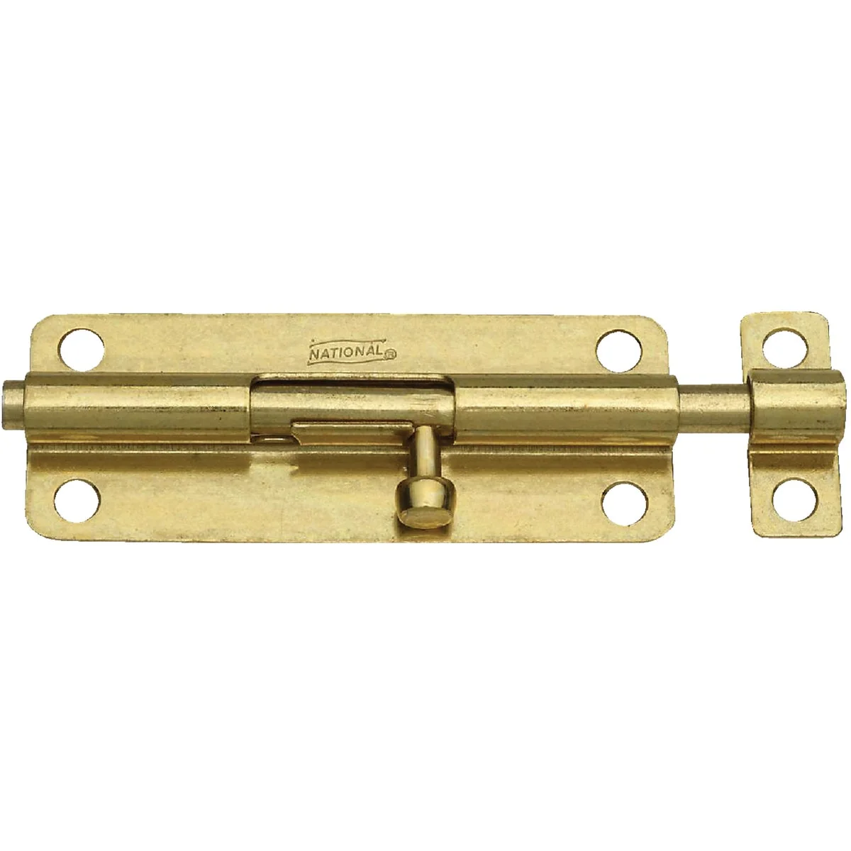 Consistent National 5 In. Brass Steel Door Barrel Bolt Specialty