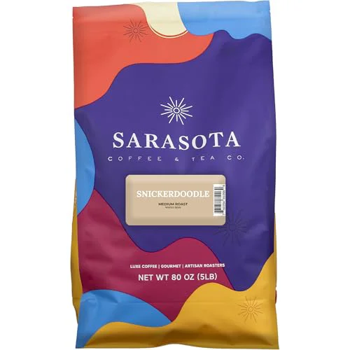 Contemporary Sarasota Coffee Whole Bean Snickerdoodle Sugar Cookie 80 Ounce Artisan