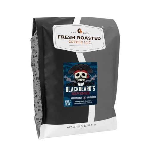 Artisan Blackbeard's Revenge Whole Bean Coffee 80 Ounce Unique