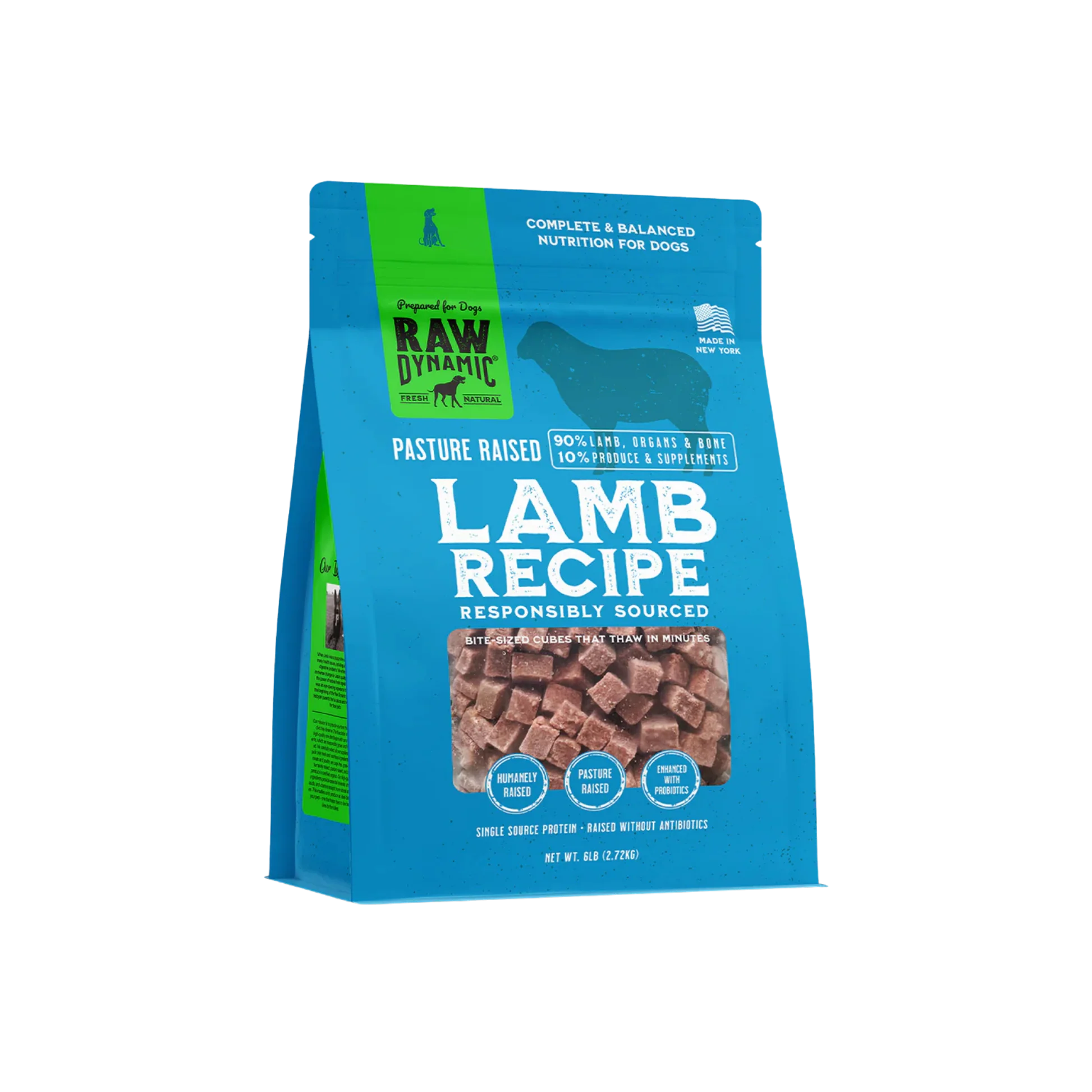 High-Grade Raw Dynamic Frozen Raw Lamb Formula for Dogs Verified