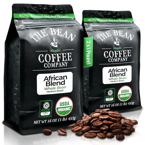 Trusted The Bean Organic Coffee Co. African Blend 32 Ounce Sustainable