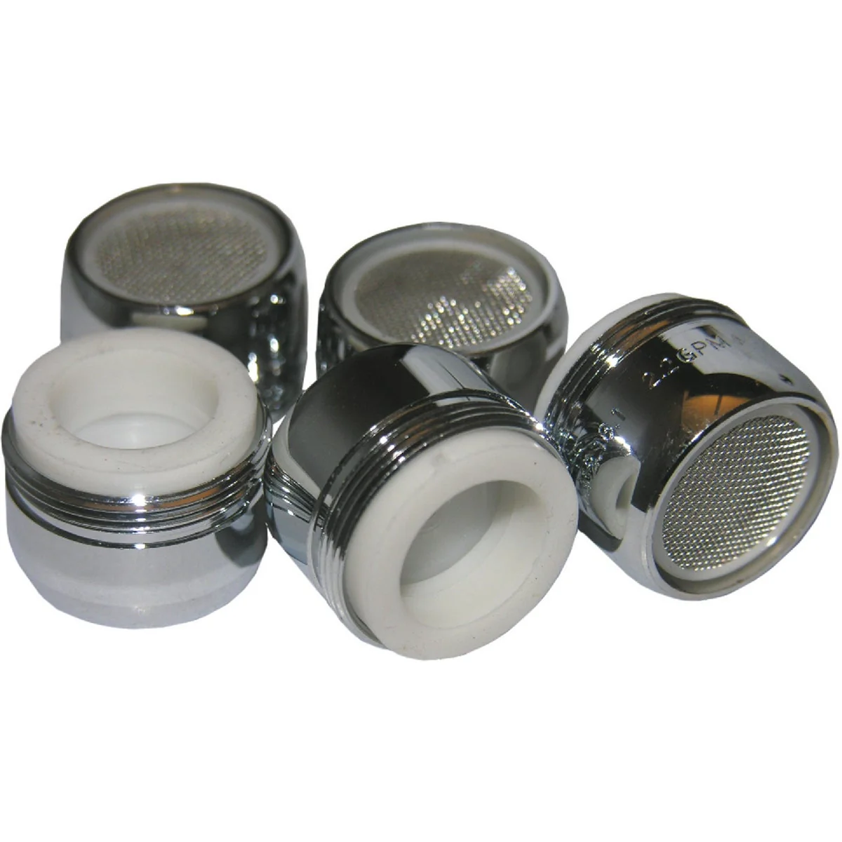 Smooth Lasco 2.2 GPM Dual Thread Aerator Chrome-Plated 5-Pack Authentic