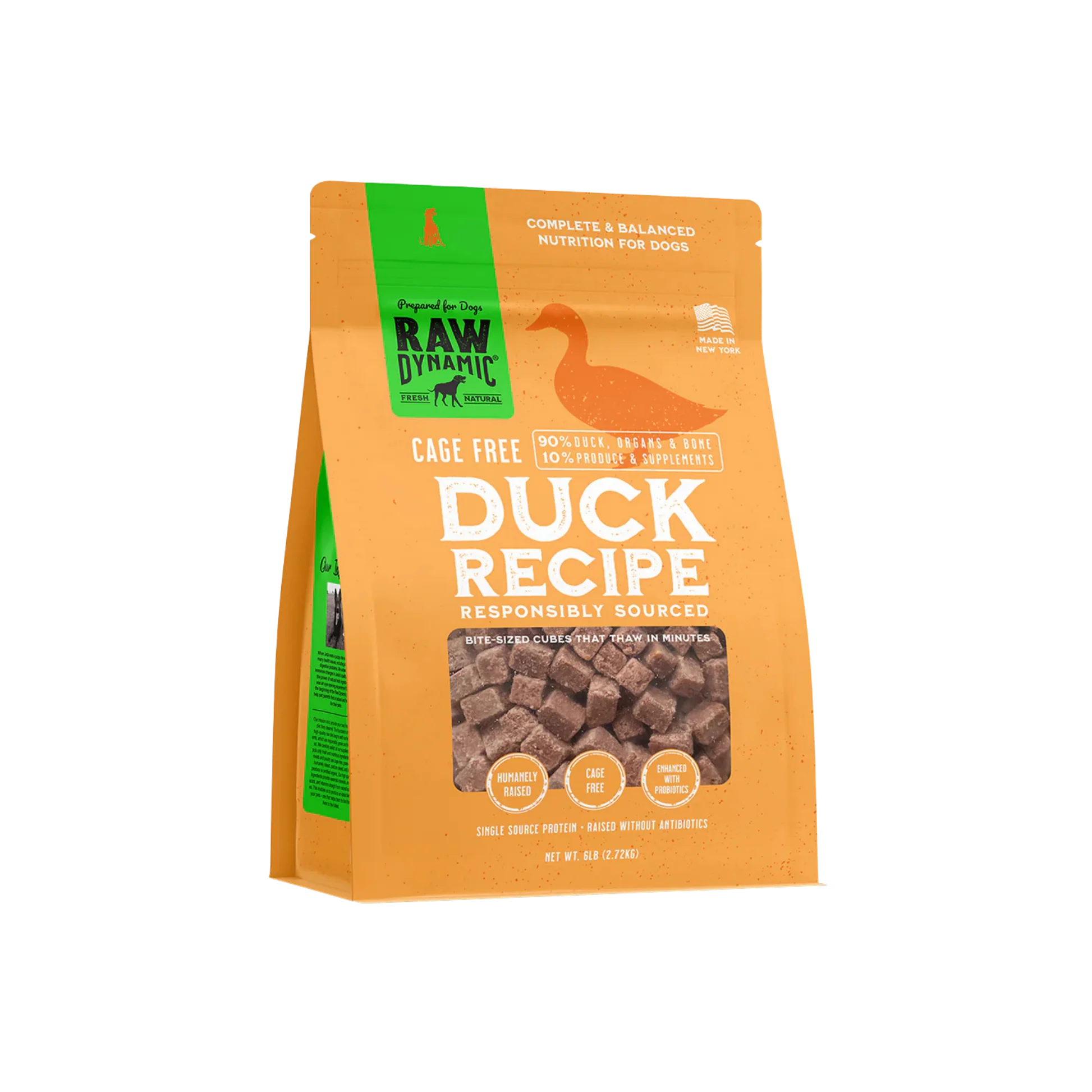 Safe Raw Dynamic Frozen Raw Duck Formula for Dogs Classic
